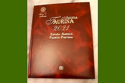 Portada de la Agenda Taurina 2021.