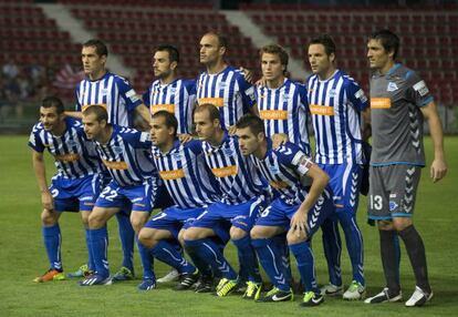 Equipo titular del Deportivo Alavés en su vuelta a Segunda.