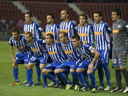 Equipo titular del Deportivo Alavés en su vuelta a Segunda.