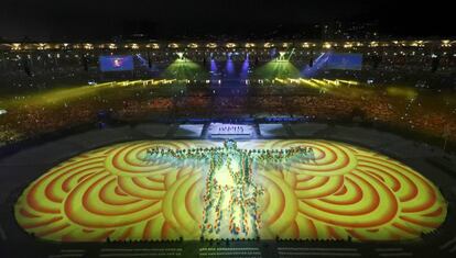 Luz y color en la ceremonia de clausura.