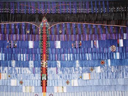 Obra &#039;Papillon azul para Fez&#039;, de Abdoulaye Konate.