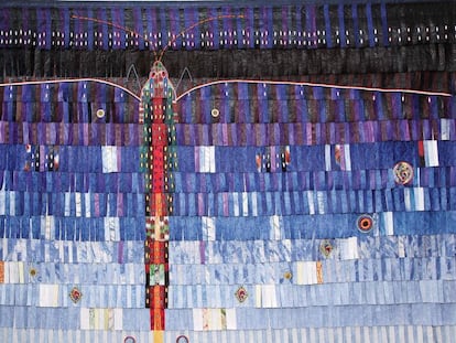 Obra &#039;Papillon azul para Fez&#039;, de Abdoulaye Konate.