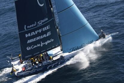 El barco español durante la segunda etapa de la Volvo Ocean Race.