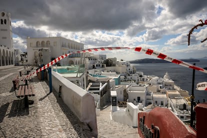 Pueblo de Fira isla de Santorini