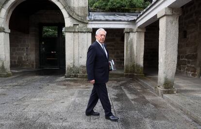 Mario Vargas Llosa, el pasado jueves, en San Lorenzo de El Escorial.