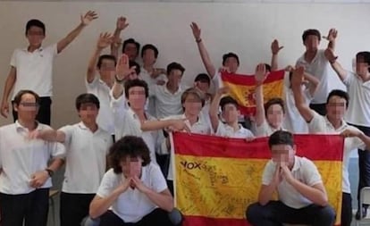 Alumnos del colegio Aixa-Llaüt de Palma.