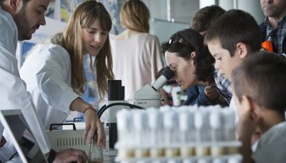 Una de las actividades organizadas en la cuarta edición de Expociencia.