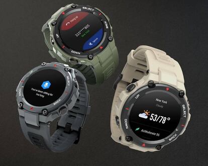 Amazfit T-Rex con pantalla AMOLED.