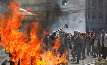 Las protestas en Tegucigalpa, Honduras.