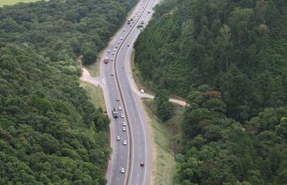 La autopista Litoral Sul, en el estado brasileño de Santa Catarina.