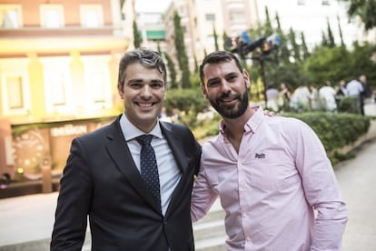 Cristiano Badoch y Joseph Caro, brand manager de Global Premium Brands.