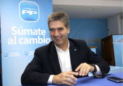 El nuevo director general de la Policía Ignacio Cosidó, durante la pasada campaña electoral.