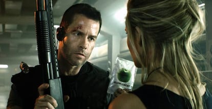 Guy Pearce, en un fotograma de 'MS1: Máxima Seguridad'.