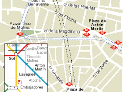 La zona de la persecución.