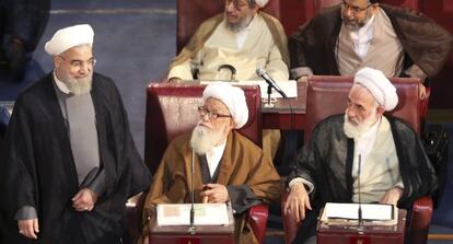 El presidente iran&iacute; Hassan Rouhani, hoy
