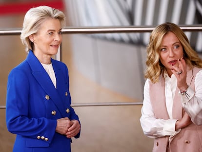Ursula von der Leyen y Giorgia Meloni
