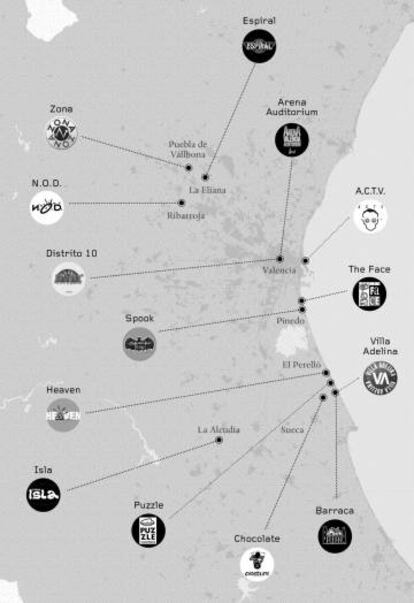 La ruta de las discotecas de Bakalao.