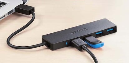 Uso de un hub USB