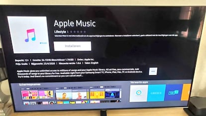 Apple Music en una Smart TV de Samsung.