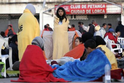 Desalojados en el puesto de mando avanzado.