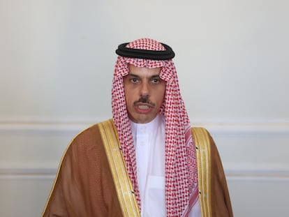 El Ministro de Exteriores de Arabia Saudí, Faisal bin Farhan Al Saud.