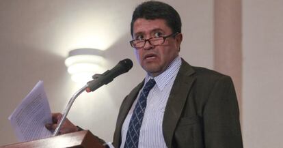 Ricardo Monreal, jefe de campaña de Obrador, este jueves en México DF.