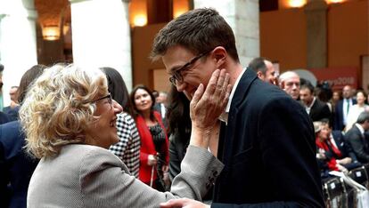 Manuela Carmena e Íñigo Errejón concurrirán a las elecciones de mayo con Más Madrid.