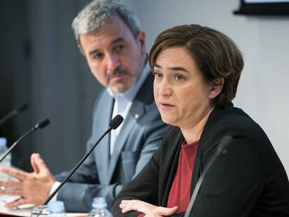 Jaume Collboni i Ada Colau.