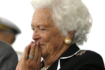 A ex-primeira-dama Barbara Bush em um evento público na Virginia em outubro de 2007.