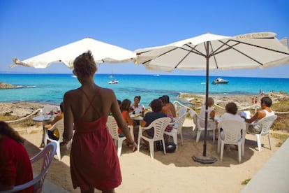 Es Caló de Sant Agustí, en Formentera.