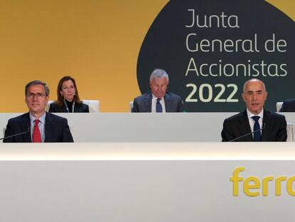 Rafael del Pino, en la junta de accionistas de Ferrovial 2022