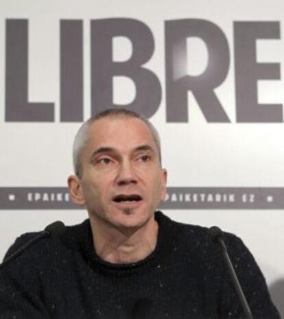 Joseba Permach, en un acto celebrado ayer en San Sebastián.