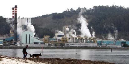 Imagen de la planta de Ence en Louriñán (Pontevedra)