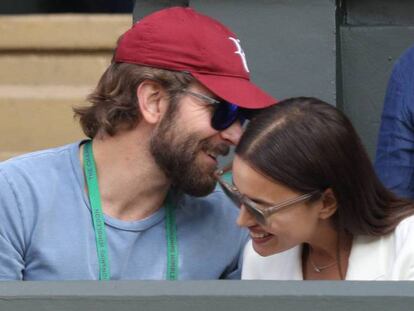 Bradley Cooper e Irina Shayk en Wimbledon.