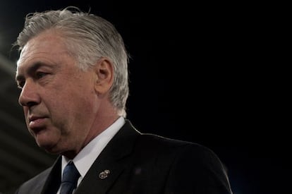 Ancelotti, en Almería.