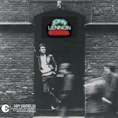 Portada del disco <i>Rock &#39;n&#39; roll,<i> de John Lennon.