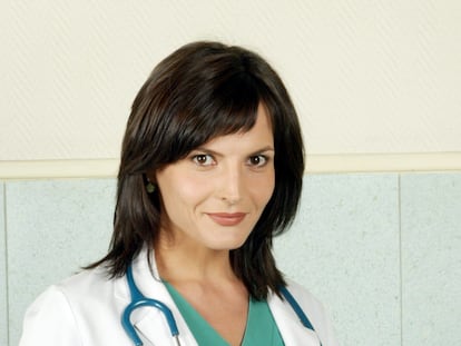 Rosa Mariscal, en el papel de Andrea Valverde, en la serie televisiva 'Hospital Central'.