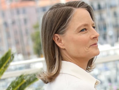 Jodie Foster posa para los medios durante el Festival de Cannes celebrado en julio de 2021.