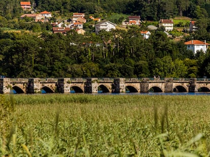 Vista del Ponte Nafonso, pocos kilómetros antes de llegar a Noia, el pasado 25 de julio.