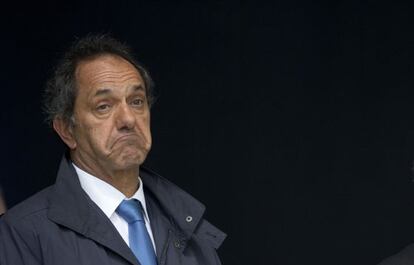 El candidato presidencial Daniel Scioli, el 9 de septiembre.