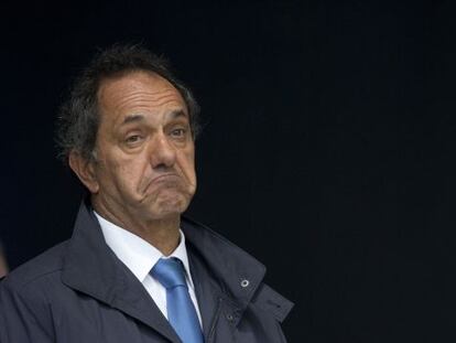 El candidato presidencial Daniel Scioli, el 9 de septiembre.