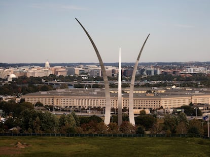 The Pentagon building is seen in Arlington, Virginia, on October 9, 2020.