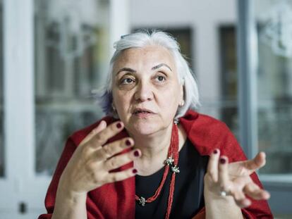 Idil Eser, directora de Amnistía Internacional en Turquía, durante la entrevista de este lunes en Madrid.