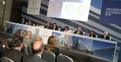 Imagen de la junta de accionistas de Merlin Properties.