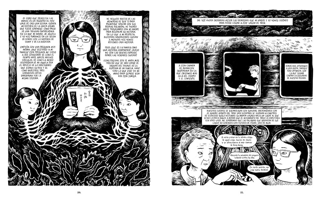 Plancha del cómic 'Alimentar a los fantasmas'.