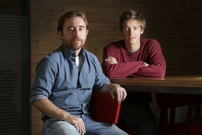 óscar Pierre, fundador de Glovo y Cédric Cauquy, responsable de Glovo en Francia