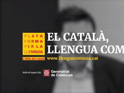 Imatge de la campanya de Plataforma per la Llengua.