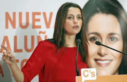 La candidata de Ciutadans, In&eacute;s Arrimadas.
 ,