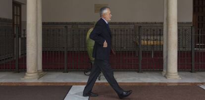 Griñán, en el Parlamento.