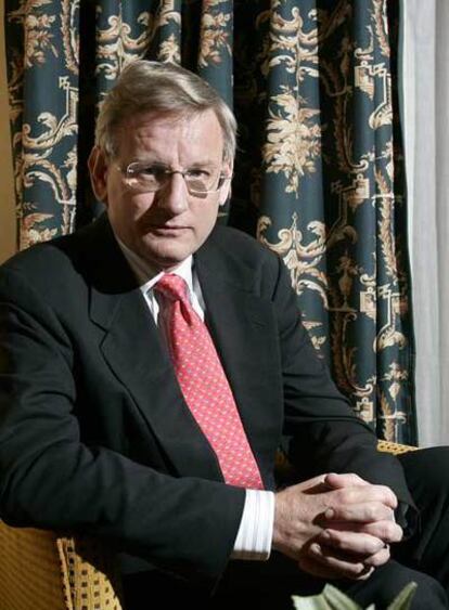 El ministro de Exteriores de Suecia, Carl Bildt, en Madrid.